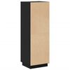 vidaXL Highboard Schwarz 37x34x110 cm Massivholz Kiefer