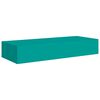 vidaXL Wandregale mit Schubladen 2 Stk. Blau 60x23,5x10 cm MDF
