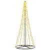 vidaXL LED-Weihnachtsbaum 235 cm 1000 LEDs Warmes Wei&szlig; Stahl Schwarz