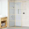 vidaXL Walk-in Duschwand Gold 115 x 195 cm Geh&auml;rtetes Glas