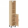 vidaXL Highboard Sonoma-Eiche 34,5x34x180 cm Holzwerkstoff