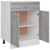 vidaXL Unterschrank mit Schublade Lyon Grau Sonoma 60x46x81,5 cm