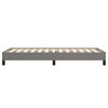 vidaXL Bettgestell ohne Matratze Dunkelgrau 90x190 cm Stoff