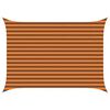 vidaXL Sonnensegel Orange und Braun 3,5 x 2,5 m 100 % Polyester Oxford