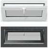 vidaXL Kellerfenster RISOR 90 x 40 cm PVC und klares, glattes Glas