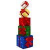vidaXL Geschenkbox-Weihnachtsdekoration 5 stk. 125 LEDs Warmes Wei&szlig;