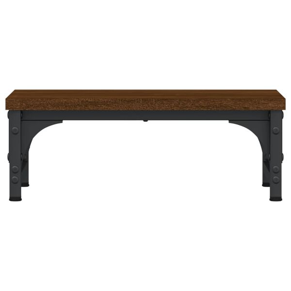vidaXL Monitorständer Braun Eichen-Optik 37x23x14 cm Holzwerkstoff