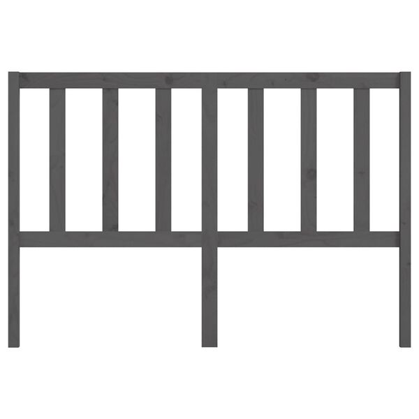 vidaXL Kopfteil Grau 166x4x100 cm Massivholz Kiefer