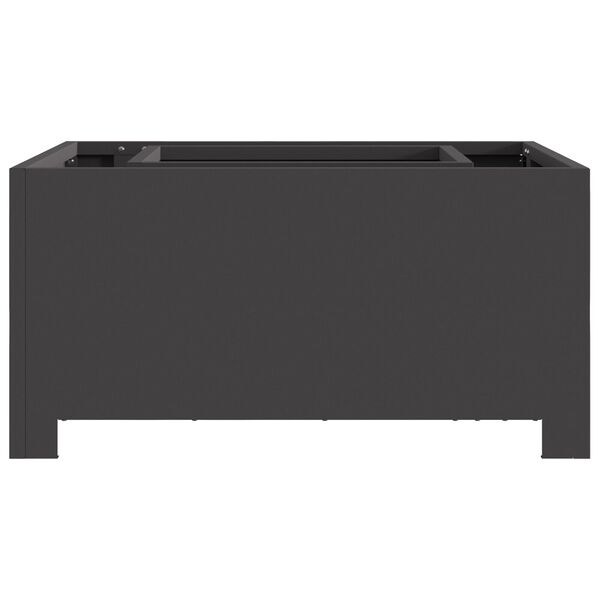 vidaXL Feuerstelle Schwarz 60 x 60 x 30 cm Stahl