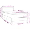 vidaXL Boxspringbett mit Matratze Dunkelgr&uuml;n 100x200 cm Samt