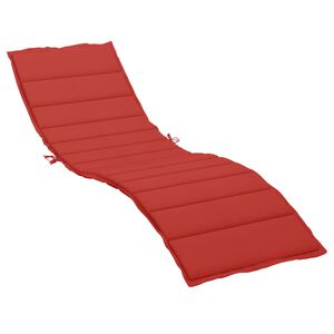 vidaXL Sonnenliegen-Auflage Rot 200x50x3 cm Oxford-Gewebe