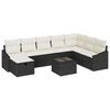vidaXL Gartensofa-set 9 stk. Poly-Rattan