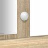 vidaXL Schminktisch mit Speicher Braun 102 x 33 x 135 cm Holzwerkstoff