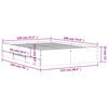vidaXL Bettgestell mit Schubladen R&auml;uchereiche 120x190cm Holzwerkstoff