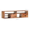 vidaXL TV-Schrank 140x30x35 cm Massivholz