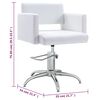 vidaXL Friseurstuhl Weiß Kunstleder
