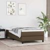 vidaXL Taschenfederkernmatratze Mittel Dunkelbraun 90x190x20 cm Stoff