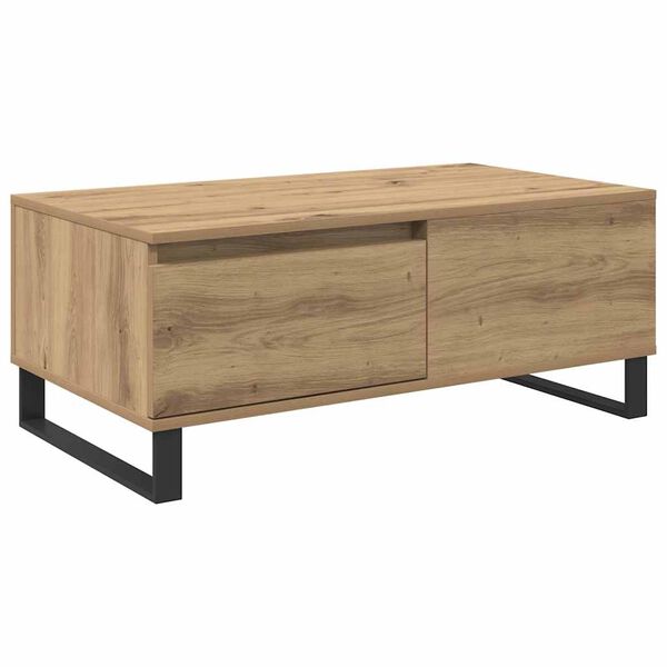 vidaXL Couchtisch Artisan-Eiche 90 x 50 x 36,5 cm Holzwerkstoff