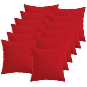 vidaXL Kissenbezug 12 stk. HEERLEN Rot 40 x 40 cm Stoff