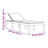 vidaXL Sonnenliege mit Auflagen Wei&szlig; PP