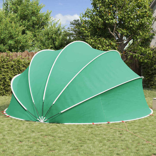 vidaXL Pool-Dome Gr&uuml;n 500 x 500 x 236 cm