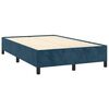 vidaXL Boxspringbett mit Matratze & LED Dunkelblau 120x190 cm Samt