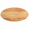 vidaXL Tischplatte Hellbraun 80x40x4 cm Massivholz Eiche Oval