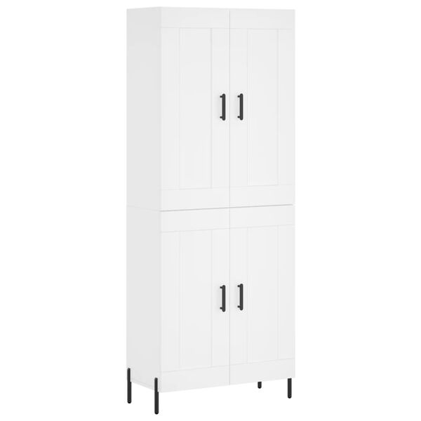 vidaXL Highboard Wei&szlig; 69,5x34x180 cm Holzwerkstoff