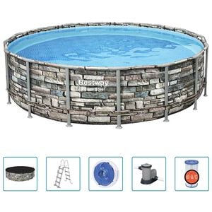 Bestway Power Steel Swimmingpool-Set 488x122 cm
