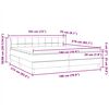vidaXL Boxspringbett mit Matratzen Dunkelgrau 180x210 cm Samt