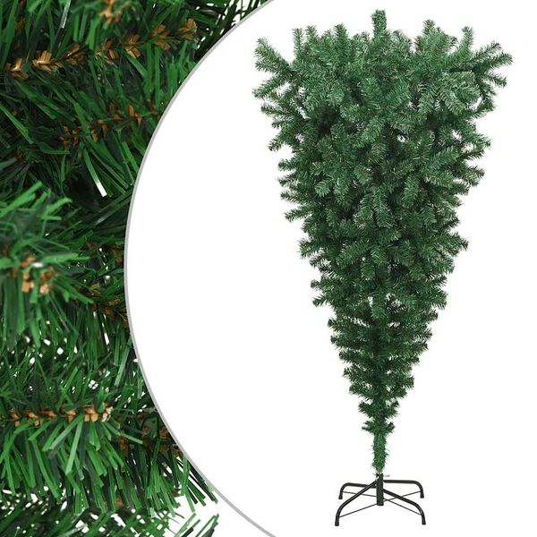 vidaXL Künstlicher Weihnachtsbaum mit Ständer Umgekehrt Grün 240 cm