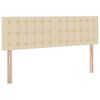 vidaXL Aufbewahrungsbett mit Matratze Creme 140 x 190 cm Holzwerkstoff