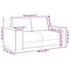 vidaXL Sofa Weinrot 160 x 78 x 84 cm Stoff