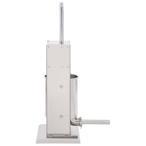 vidaXL Manueller Wurstf&uuml;ller Silbern 10 L Edelstahl