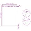 vidaXL Verdunkelungsrollo 164,4 x 230 cm, Stoffbreite 160 cm, grau