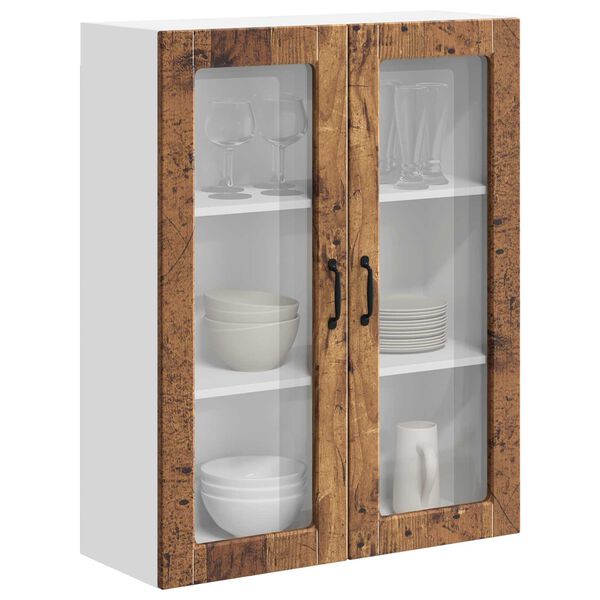 vidaXL K&uuml;chenwandschrank Lucca Altholz 80 x 31 x 100 cm Holzwerkstoff