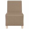 vidaXL Modulares Armfreies Sofa 2 pcs Cappuccino 55 x 74 x 82 cm