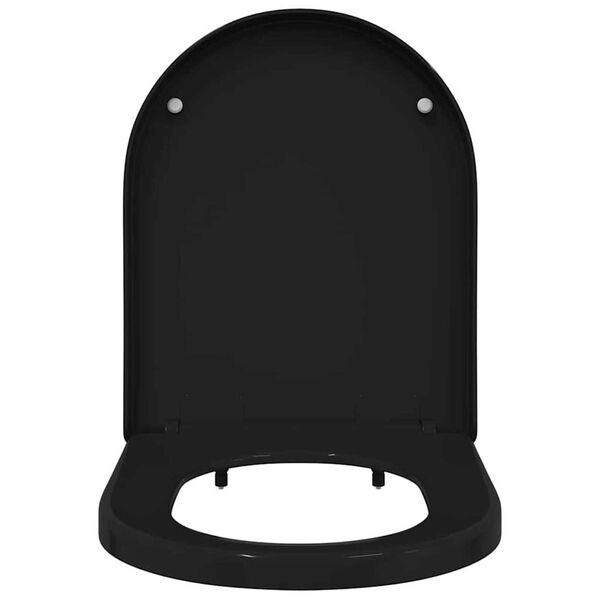 vidaXL Toilette geeignet für Sitz Schwarz 48 x 36,5 x 4,5 cm