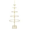 vidaXL Metall Weihnachtsbaum Gold 90 cm Pulverbeschichteter Stahl