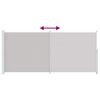 vidaXL Seitenmarkise Ausziehbar 220x500 cm Grau