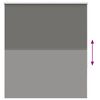 vidaXL Verdunkelungsrollo Grau 140x175cm Stoffbreite 136,6cm Polyester