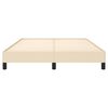 vidaXL Bettgestell ohne Matratze Creme 140x190 cm Stoff
