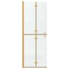 vidaXL Walk-in Duschwand Gold 70 x 6.5 x 190 cm Energiesparendes Glas