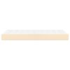 vidaXL Taschenfederkernmatratze Creme 90x190x20 cm Stoff
