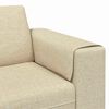 vidaXL Sofa Set Creme Stoff