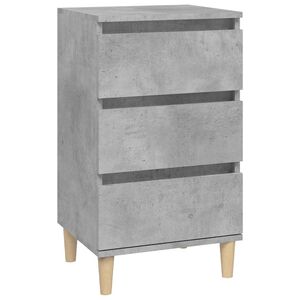 vidaXL Nachttisch Betongrau 40x35x70 cm Holzwerkstoff
