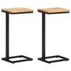 vidaXL Beistelltische 2 Stk. 31,5x24,5x64,5 cm Massivholz Akazie