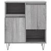 vidaXL Sideboards 2 Stk. Grau Sonoma Holzwerkstoff
