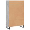 vidaXL Highboard Betongrau 69,5x31x115 cm Holzwerkstoff