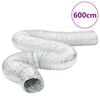 vidaXL L&uuml;ftungsschlauch Aluminium 6 m &Oslash;12,5 cm